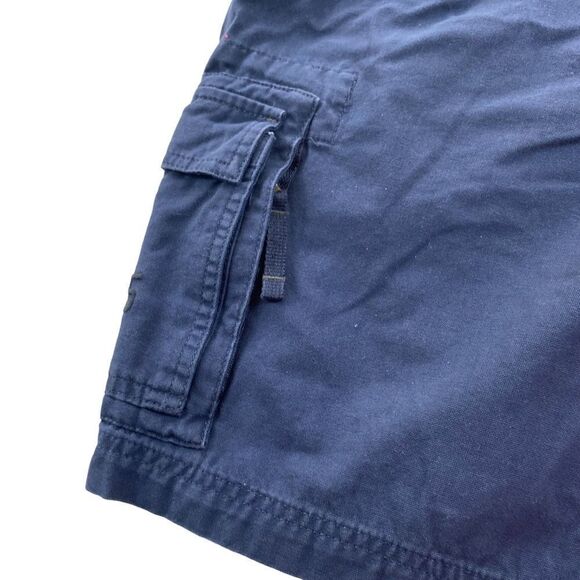 TOMMY HILFIGER Men’s Sz 38 Blue Cotton Rugged Bermuda Cargo Shorts - Picture 4 of 6